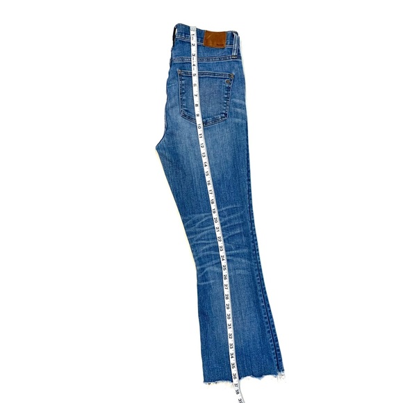 Madewell Cali Demi Boot Jeans Chewed Hem Edition 26 Button Fly - Picture 14 of 14